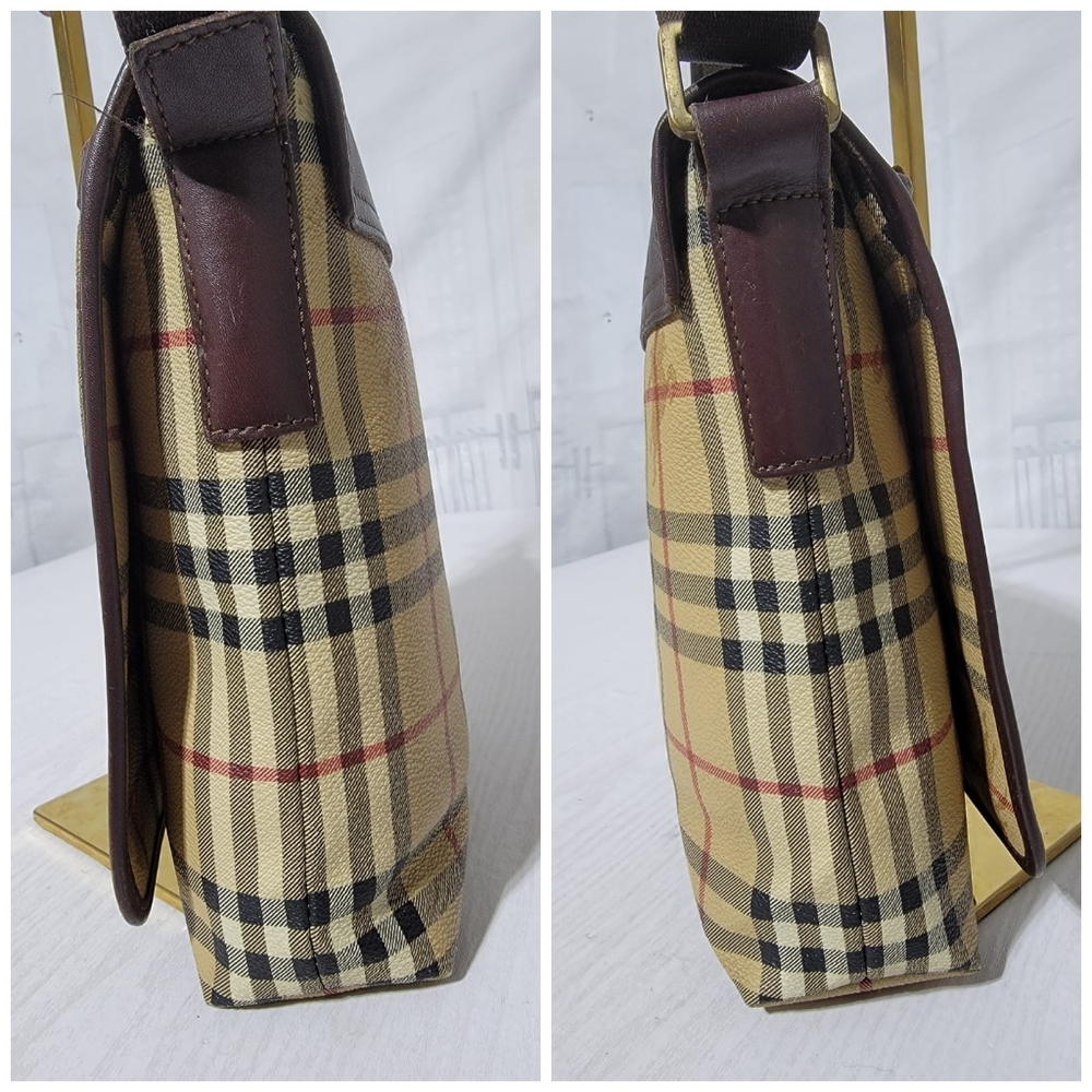 Burberry Haymarket Check Flap Crossbody Bag - Picture 7 of 14